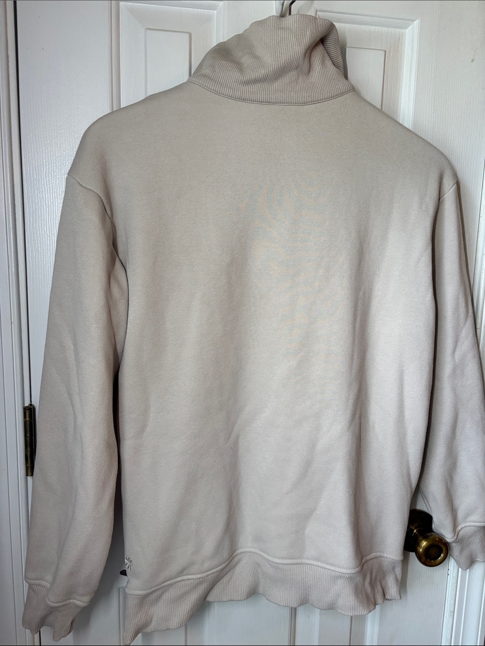 Athleta Cream Cozy Karma Half-Zip Pullover Sweatshirt - Picture 4 of 9